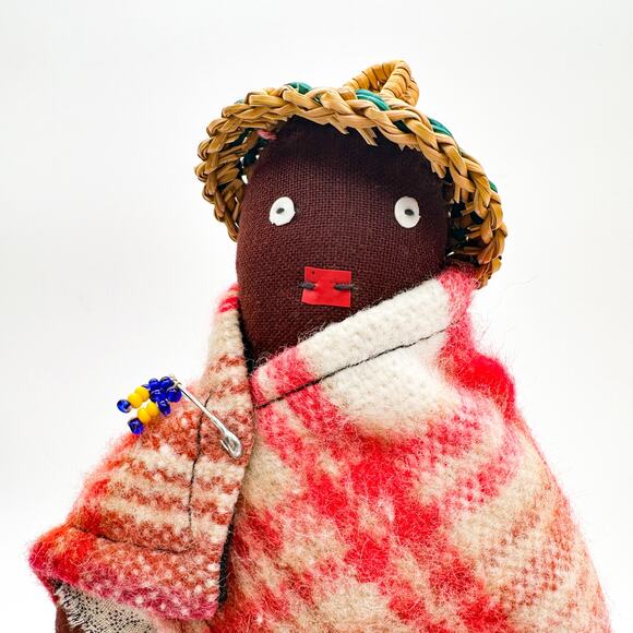 African Cloth Dolls Set – West African & Basotho Tribal Woman Vintage - Picture 6 of 13